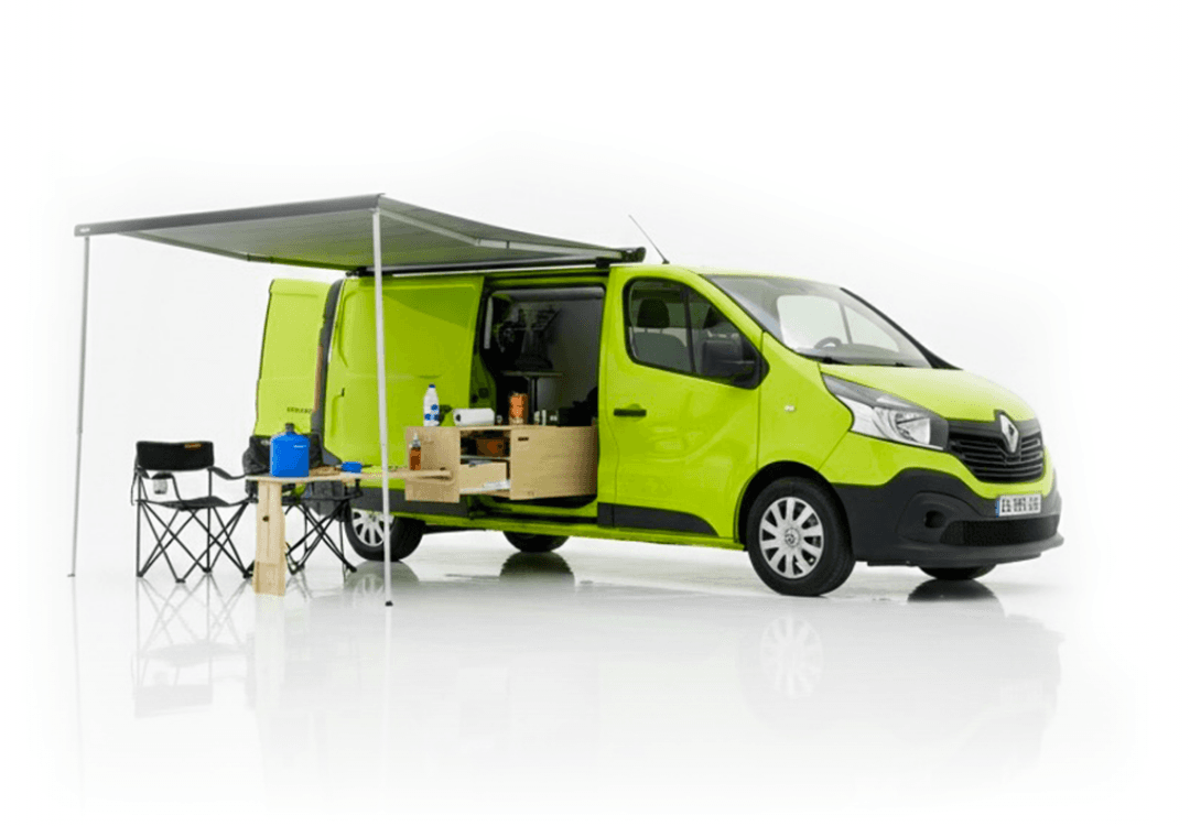 Van Yoni Vanzon Explorer ouvert près de Biarritz